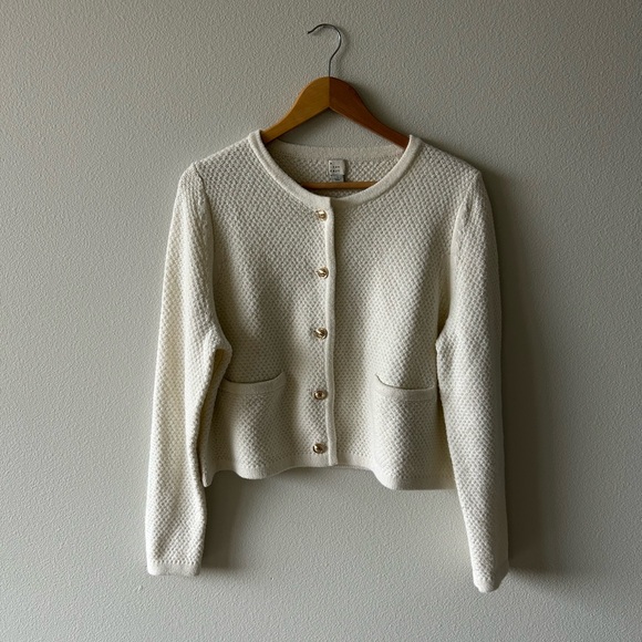 a new day Sweaters - a new day Cream Textured Cardigan